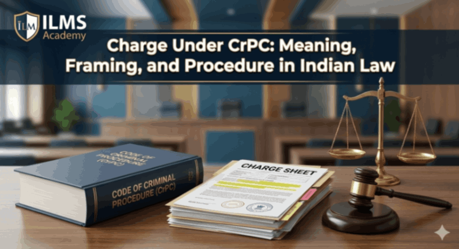 Charge Under CrPC: Meaning, Framing, and Procedure in Indian Law