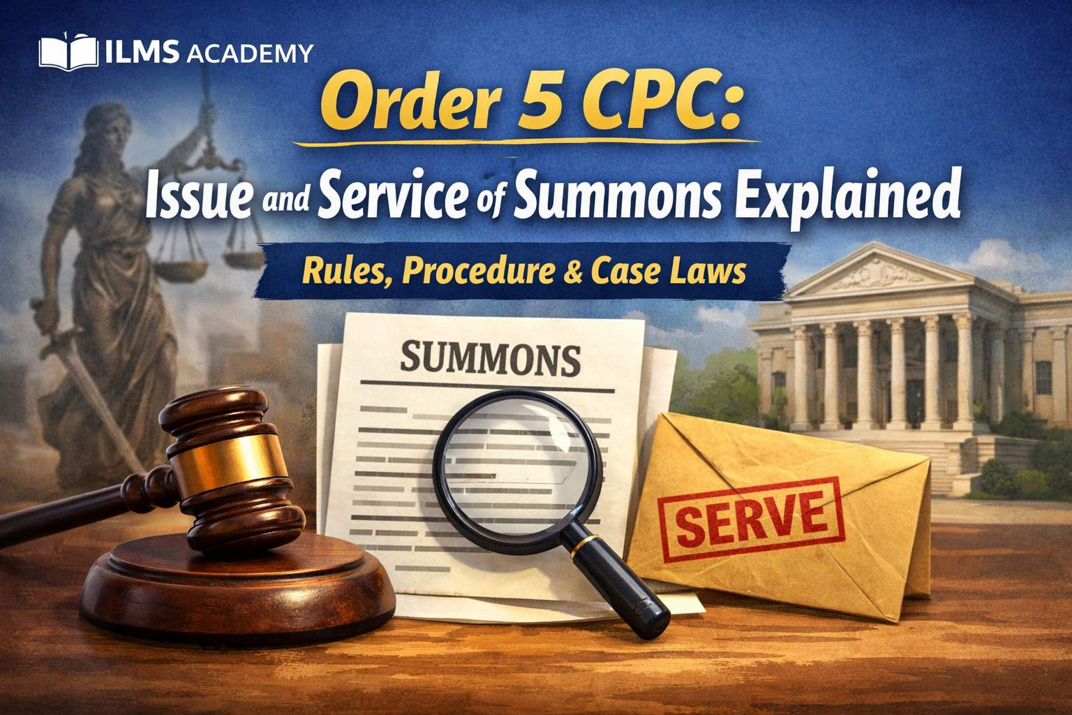 Order 5 CPC: Issue and Service of Summons Explained (Rules, Procedure & Case Laws) 
