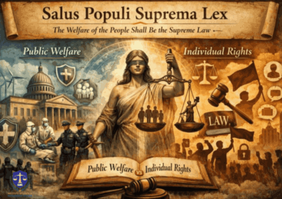Salus Populi Suprema Lex: Public Welfare vs Individual Rights. 