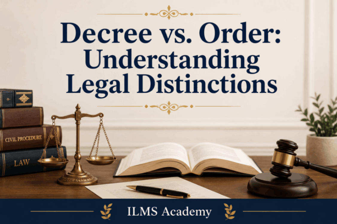 Decree vs. Order: Understanding Legal Distinctions
