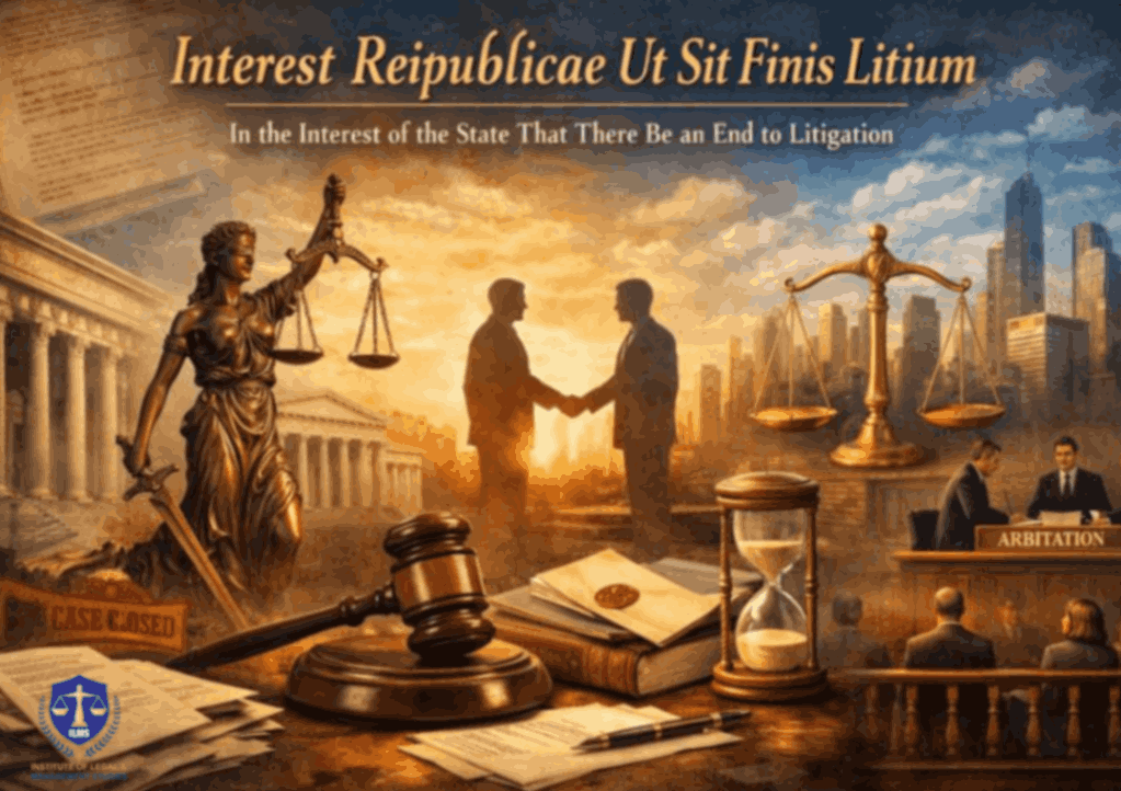 Interest Reipublicae Ut Sit Finis Litium: Meaning, Origin & Legal Significance