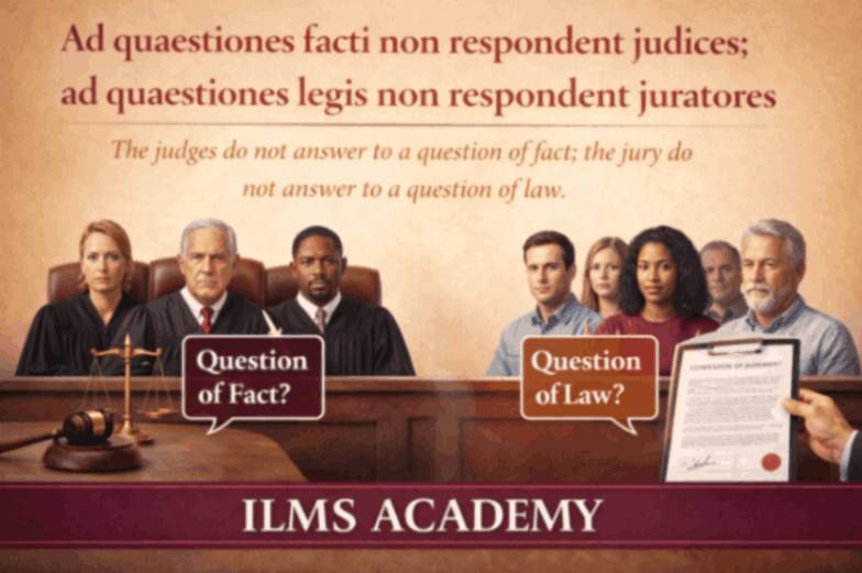Ad Quaestiones Facti Non Respondent Judices Explained: Judges, Juries & Division of Legal Roles